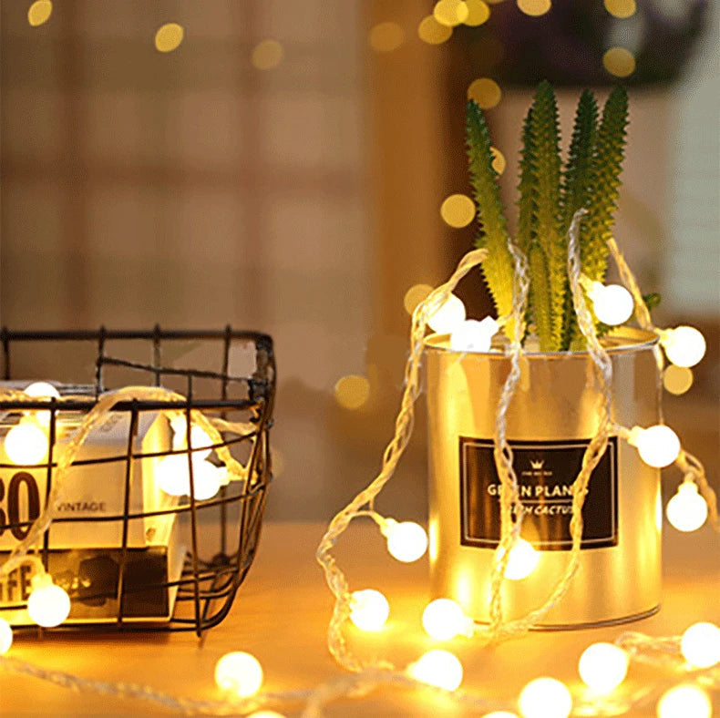 Outdoor Globe Fairy String Lights