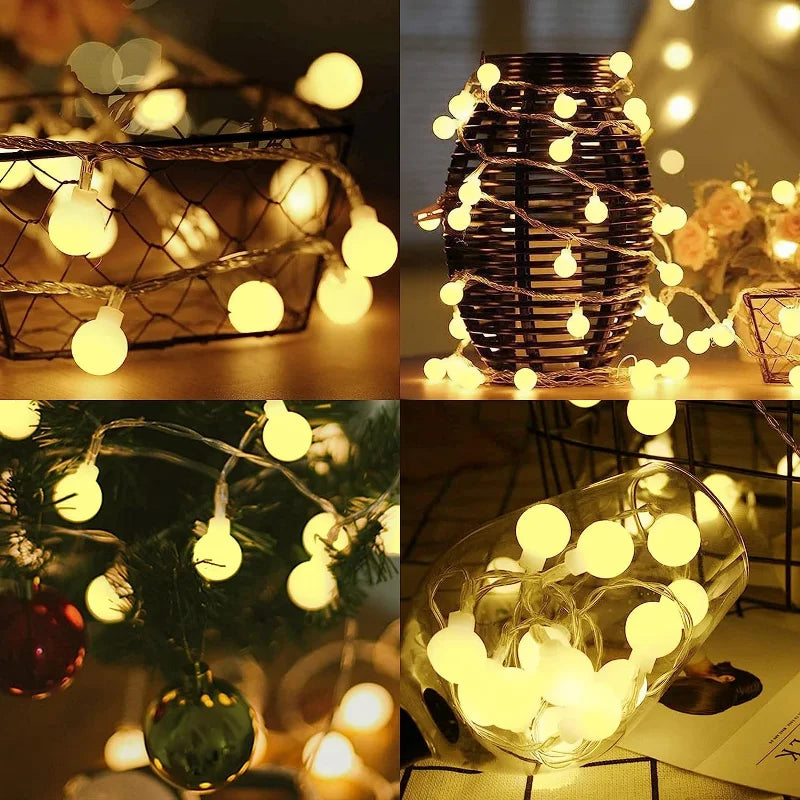 Outdoor Globe Fairy String Lights