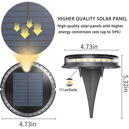 Outdoor Solar LED Disk Light