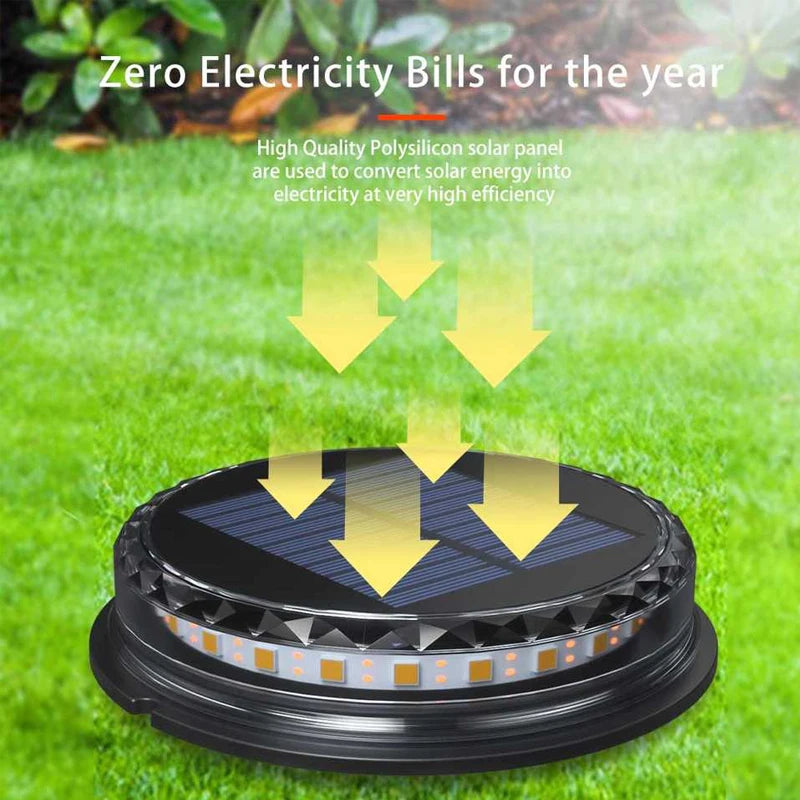 Outdoor Solar LED Disk Light