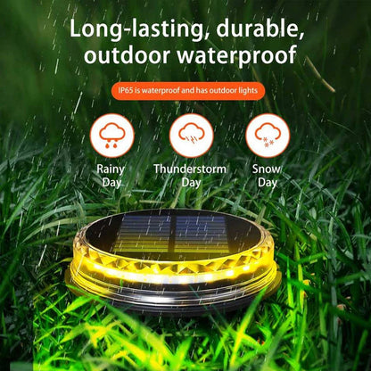 Outdoor Solar LED Disk Light