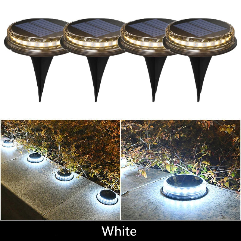 Outdoor Solar LED Disk Light