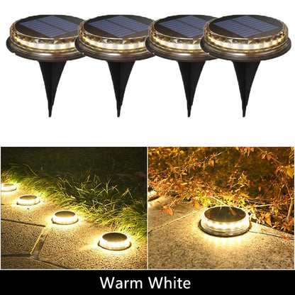 Outdoor Solar LED Disk Light