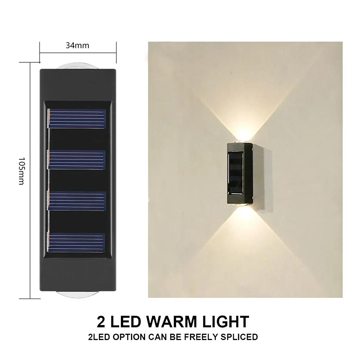 Outdoor Solar LED Wall Lights