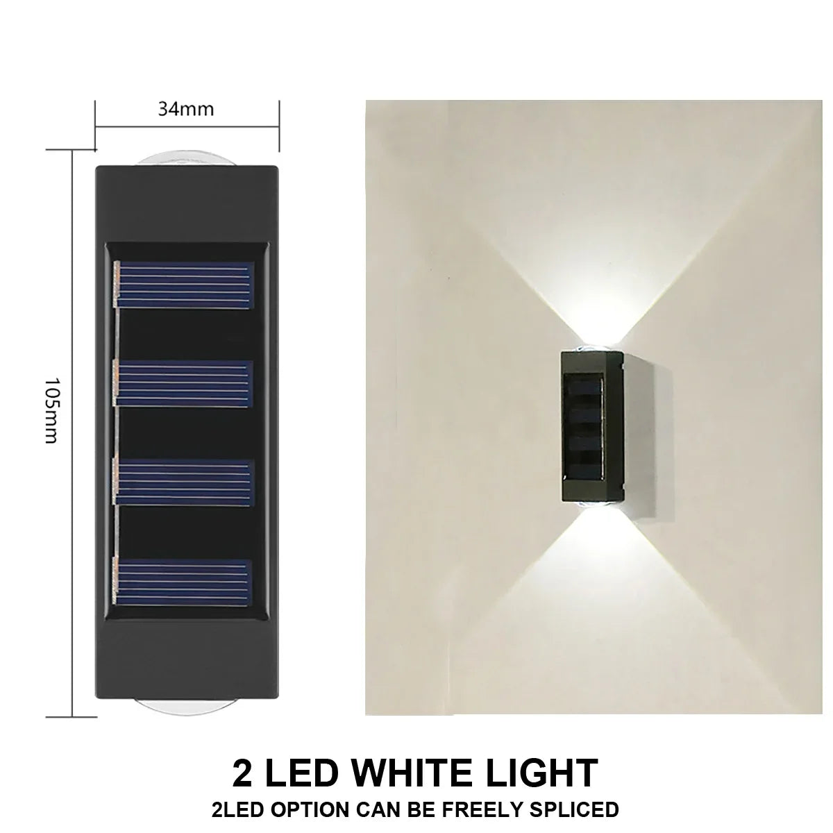 Outdoor Solar LED Wall Lights