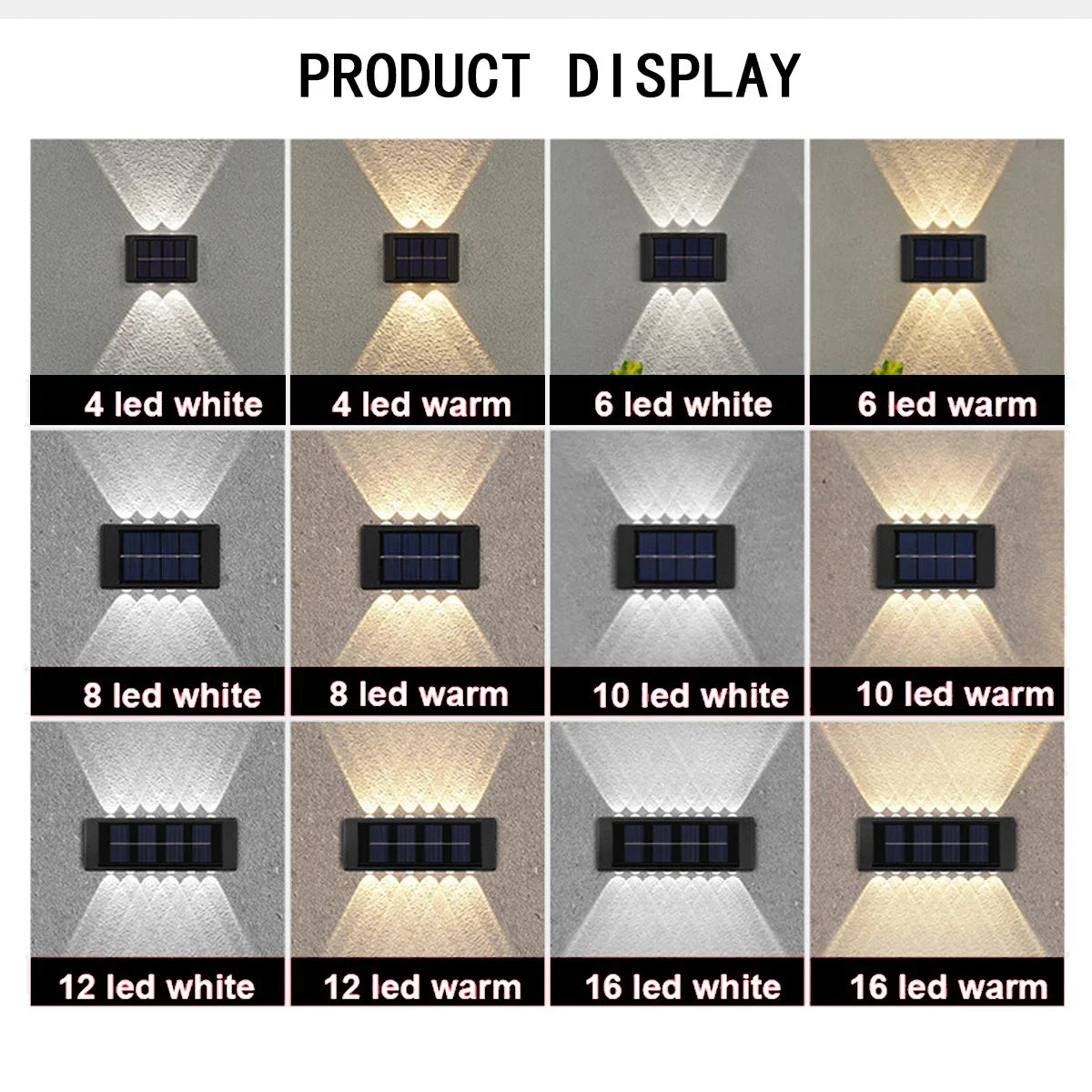 Outdoor Solar LED Wall Lights