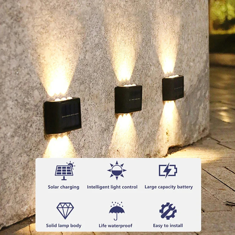 Outdoor Solar LED Wall Lights