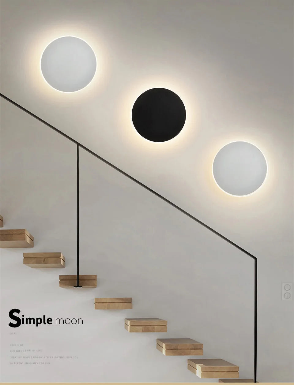 PZHDNX Round LED Wall Light