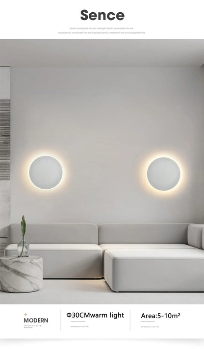 PZHDNX Round LED Wall Light