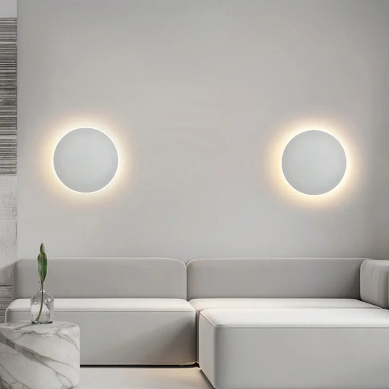 PZHDNX Round LED Wall Light