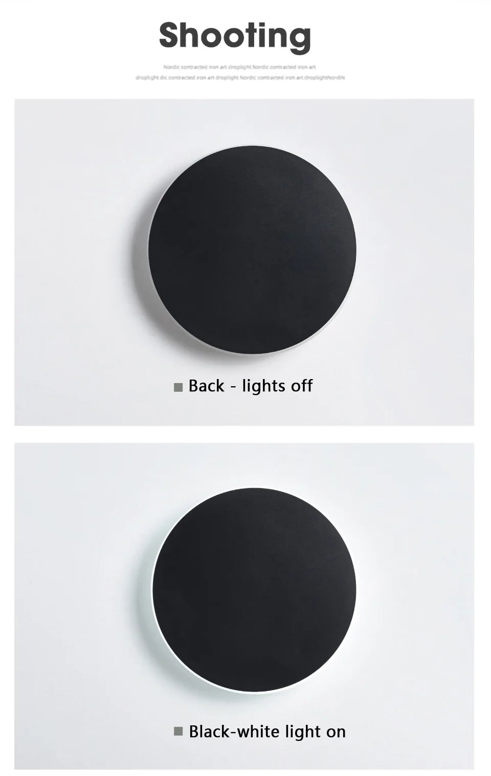 PZHDNX Round LED Wall Light