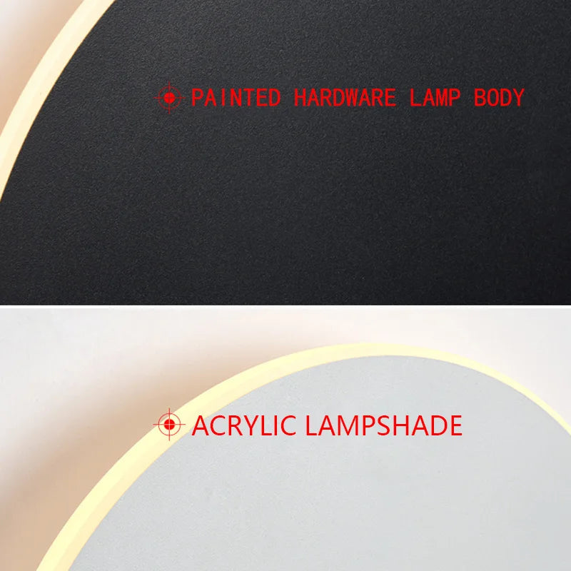 PZHDNX Round LED Wall Light