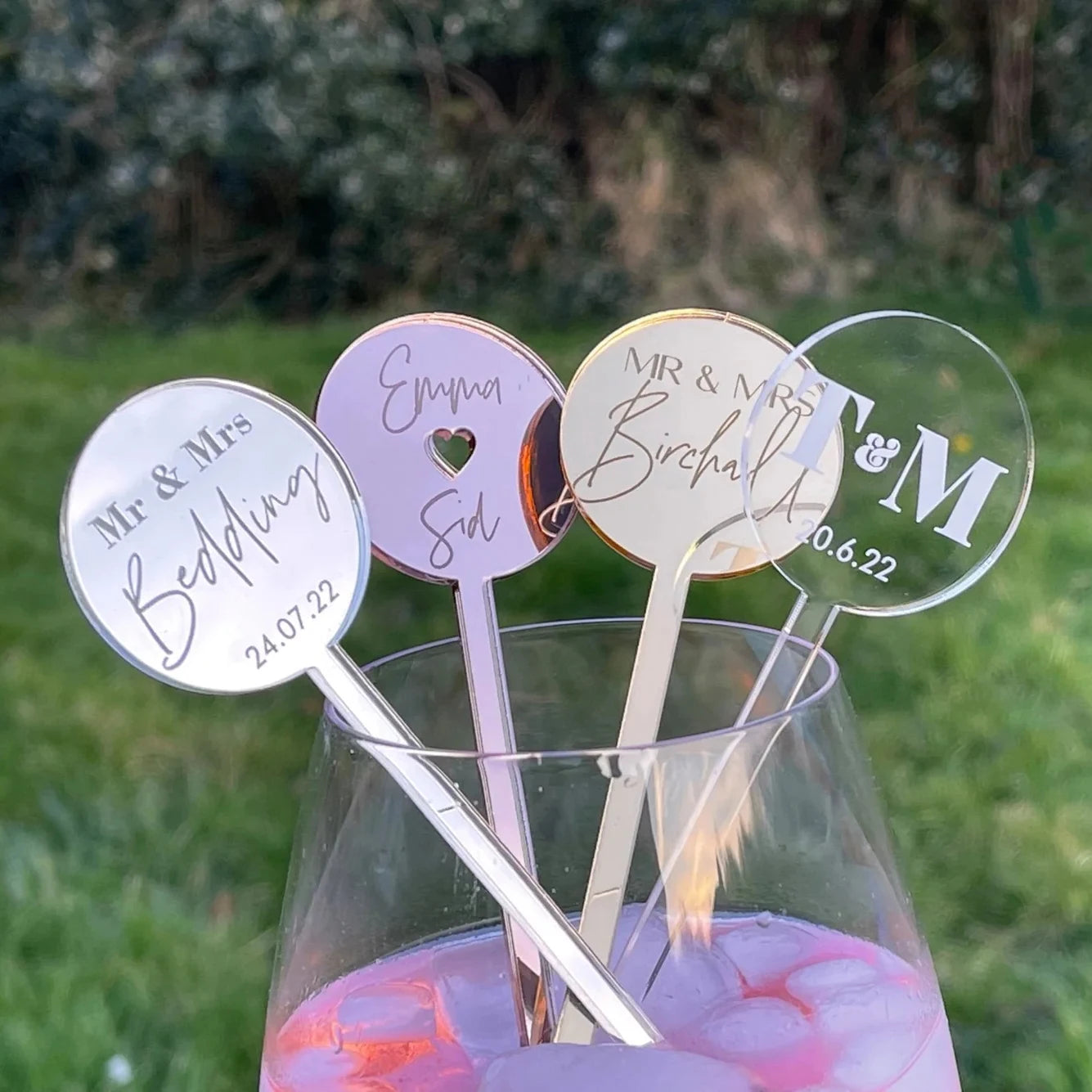 Personalised Acrylic Drink Stirrers 18cm