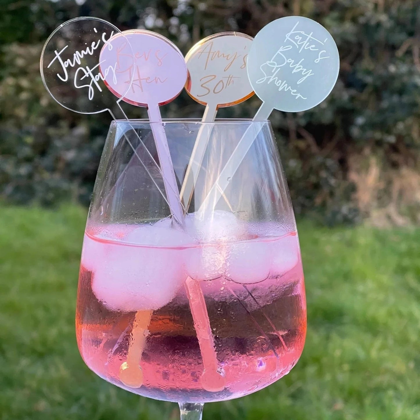 Personalised Acrylic Drink Stirrers 18cm