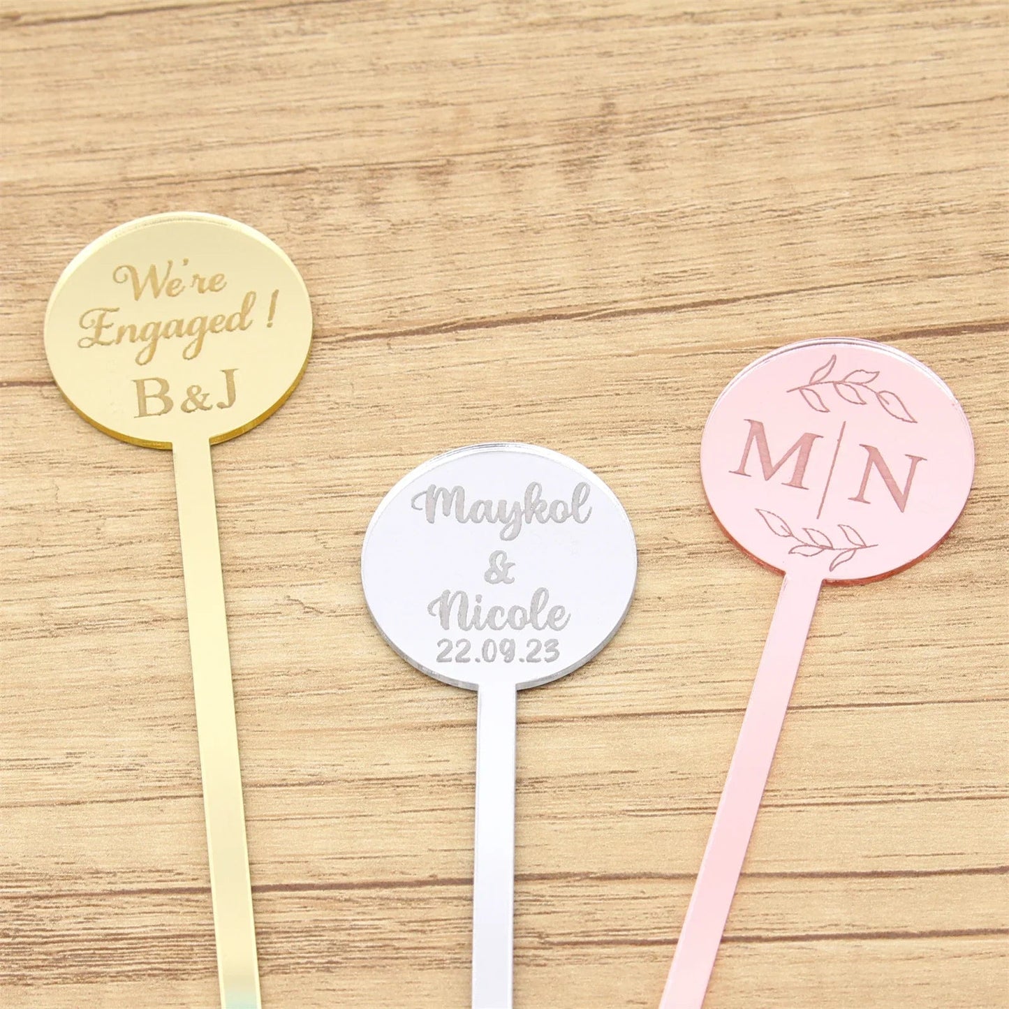 Personalised Acrylic Drink Stirrers 18cm