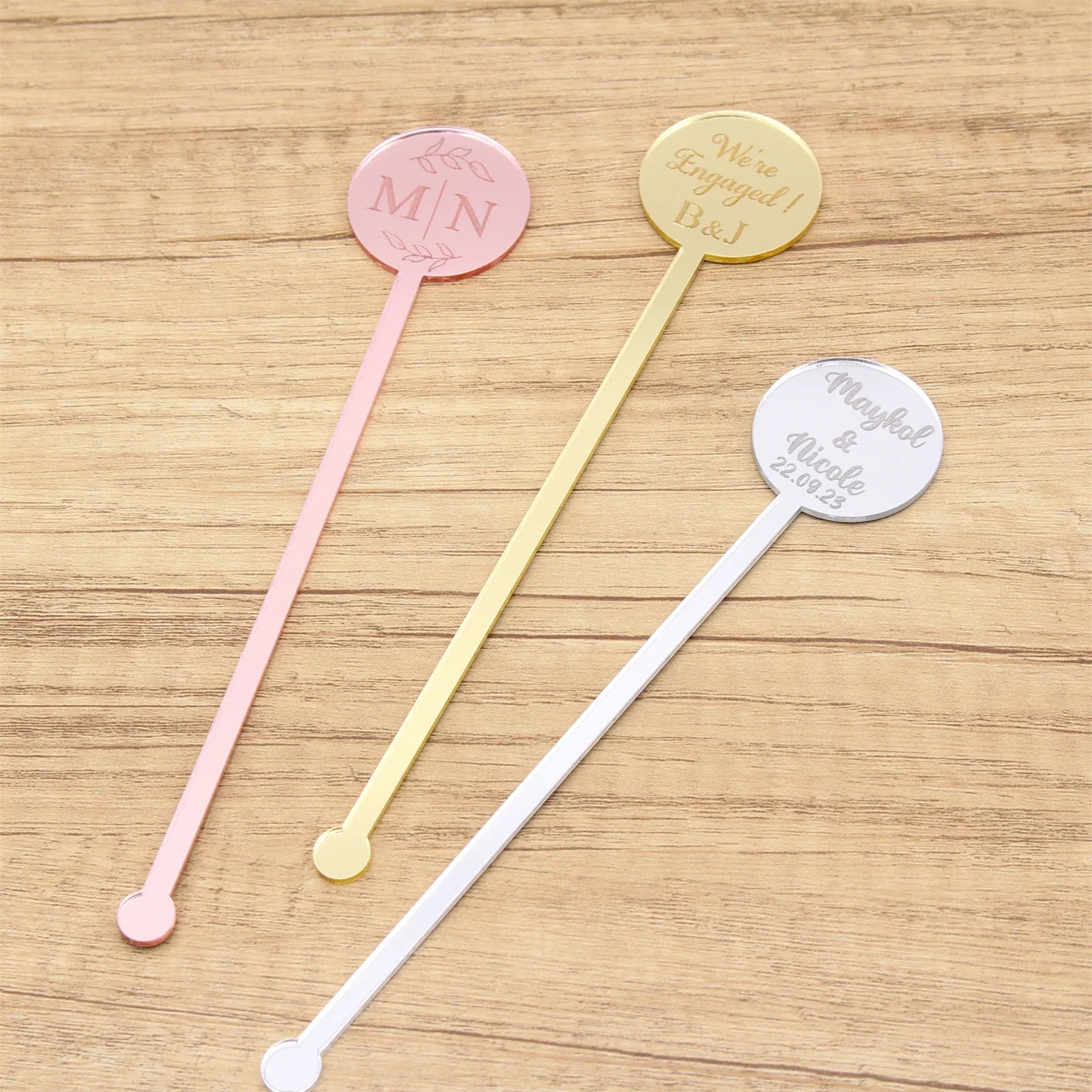 Personalised Acrylic Drink Stirrers 18cm