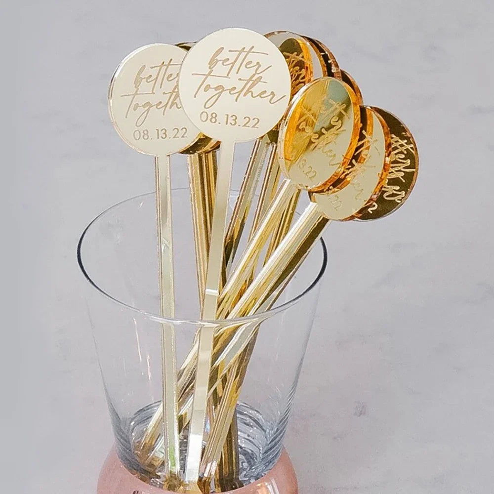 Personalised Acrylic Drink Stirrers 18cm