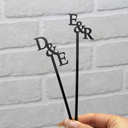 Personalised Acrylic Wedding Drink Stirrers