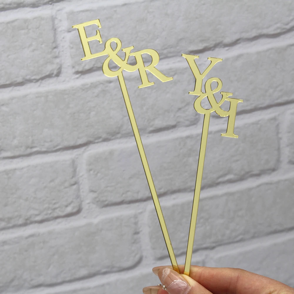 Personalised Acrylic Wedding Drink Stirrers