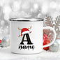 Personalised Enamel Christmas Mug