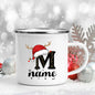 Personalised Enamel Christmas Mug