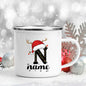 Personalised Enamel Christmas Mug