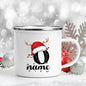 Personalised Enamel Christmas Mug