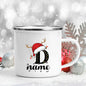 Personalised Enamel Christmas Mug