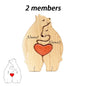 Personalised Wooden Bear Family Puzzle