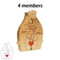 Personalised Wooden Bear Family Puzzle