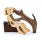 Personalised Wooden Human & Dog Figurine