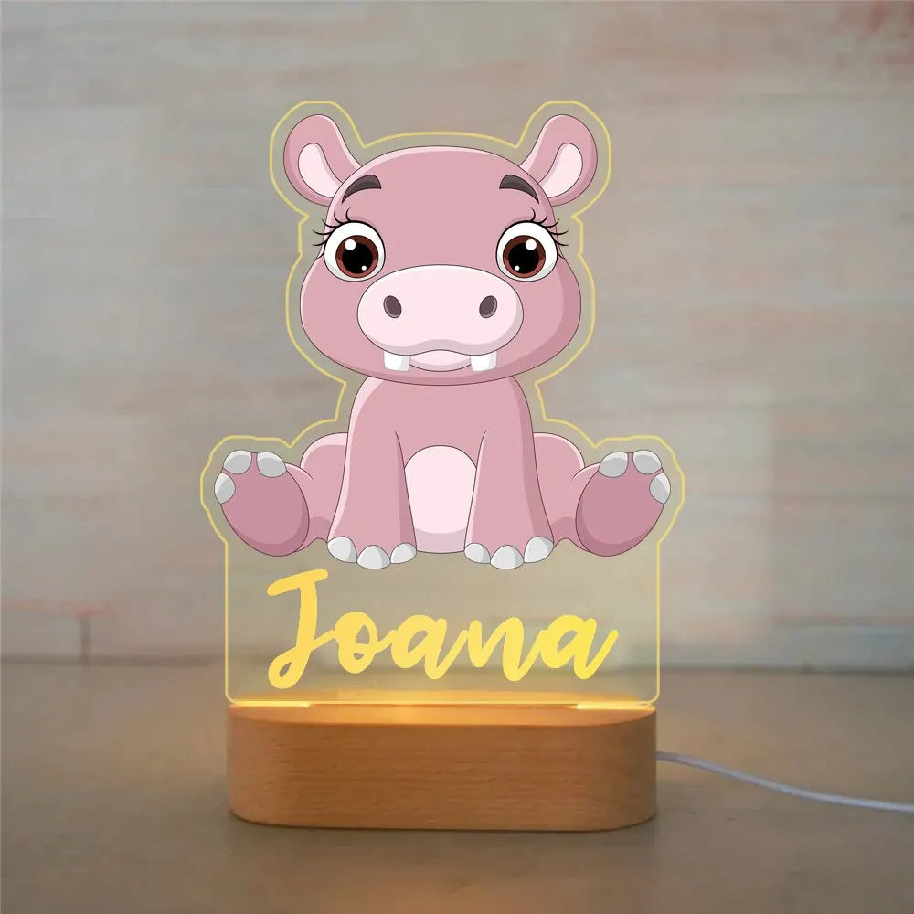 Personalized Acrylic Animal Night Light