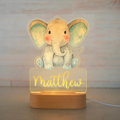 Personalized Acrylic Animal Night Light