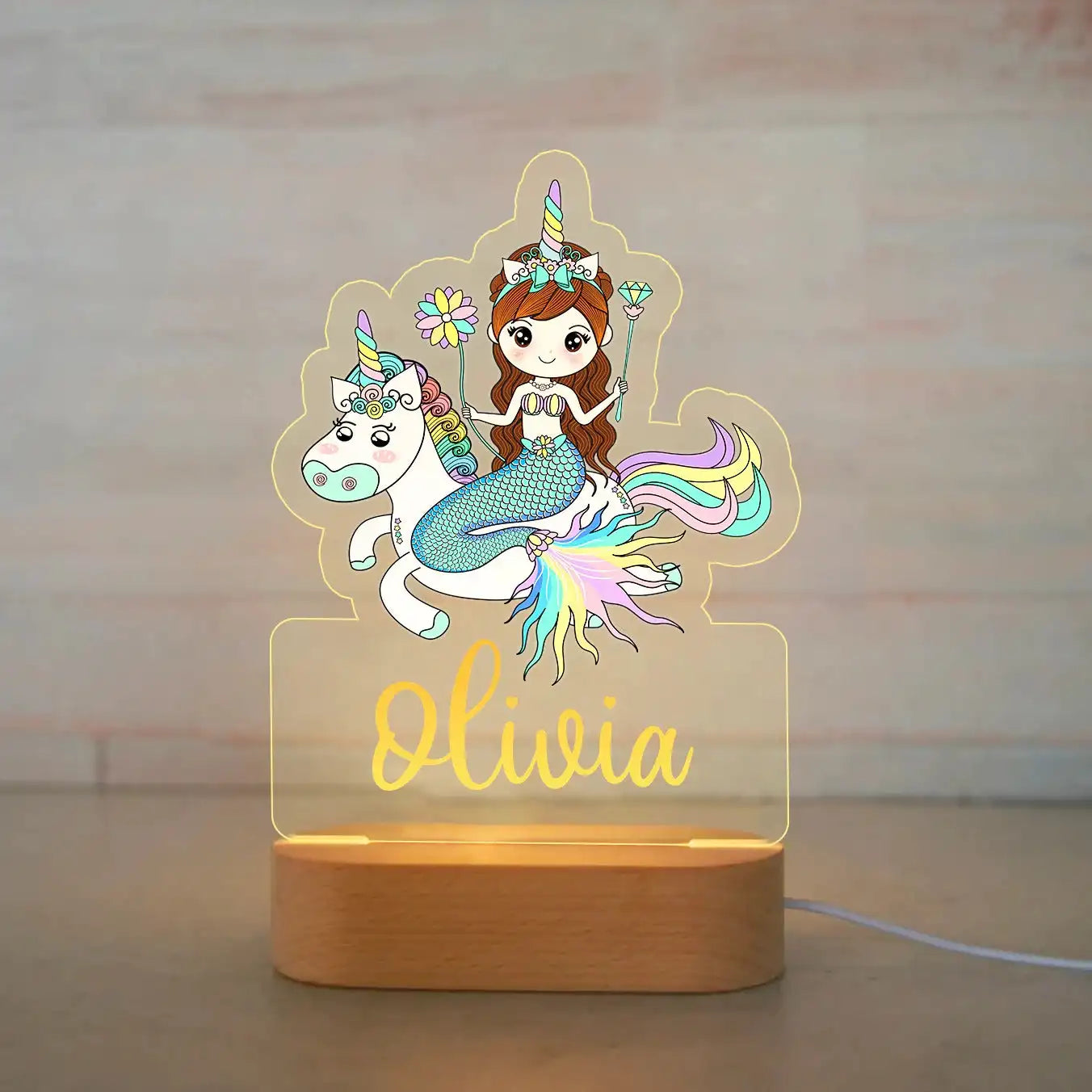 Personalized Acrylic Animal Night Light