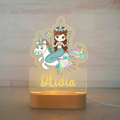 Personalized Acrylic Animal Night Light