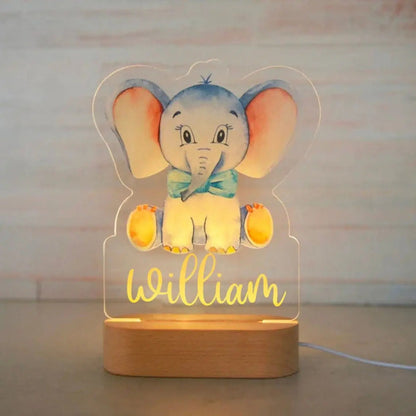 Personalized Acrylic Animal Night Light