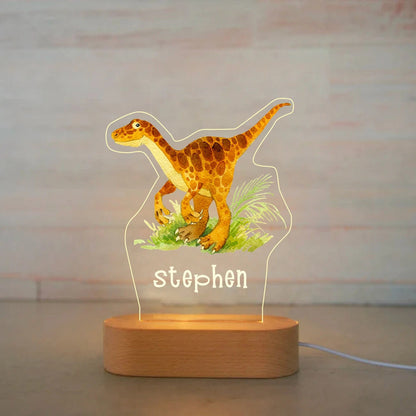 Personalized Acrylic Animal Night Light