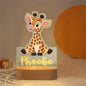 Personalized Acrylic Animal Night Light