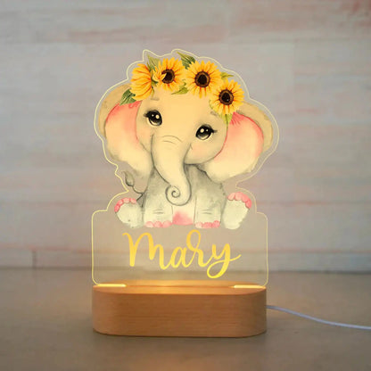 Personalized Acrylic Animal Night Light