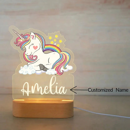 Personalized Acrylic Animal Night Light