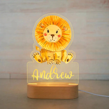 Personalized Acrylic Animal Night Light