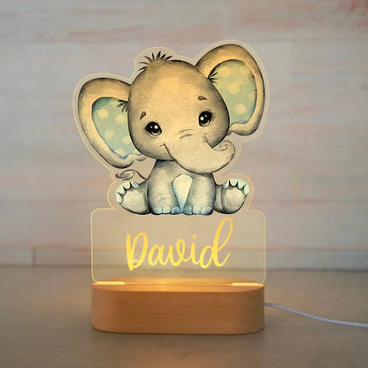 Personalized Acrylic Animal Night Light