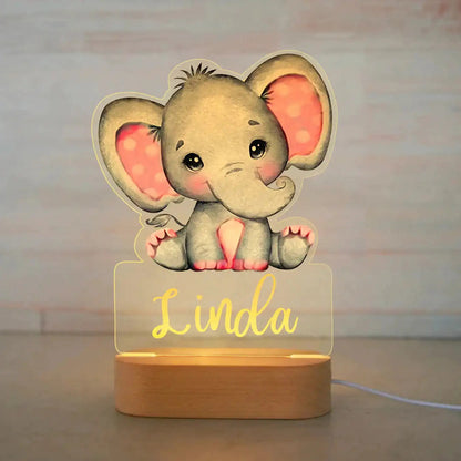 Personalized Acrylic Animal Night Light