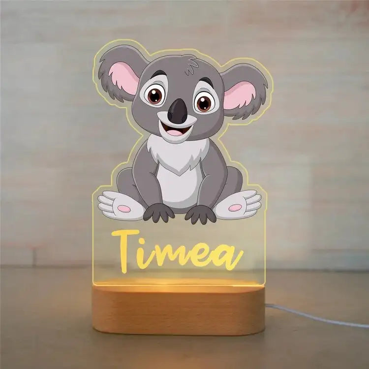 Personalized Acrylic Animal Night Light