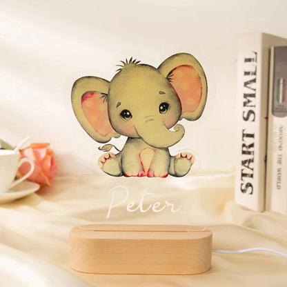 Personalized Acrylic Animal Night Light