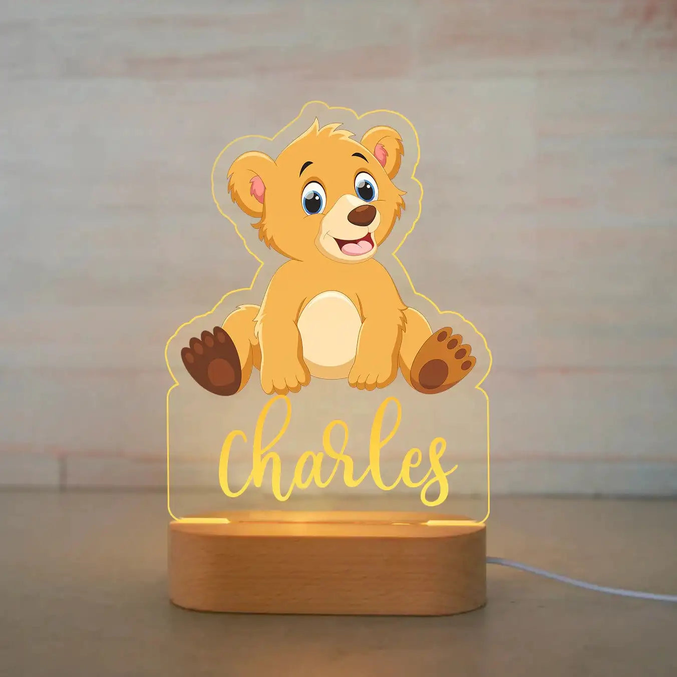 Personalized Acrylic Animal Night Light