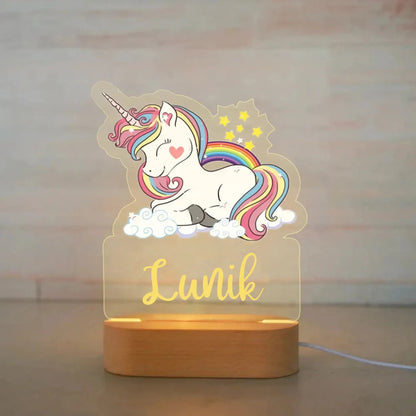 Personalized Acrylic Animal Night Light