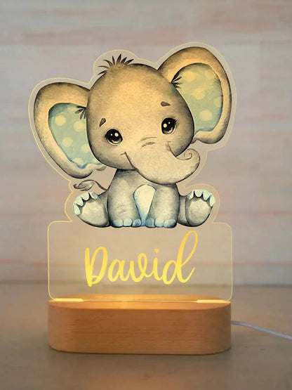 Personalized Acrylic Animal Night Light