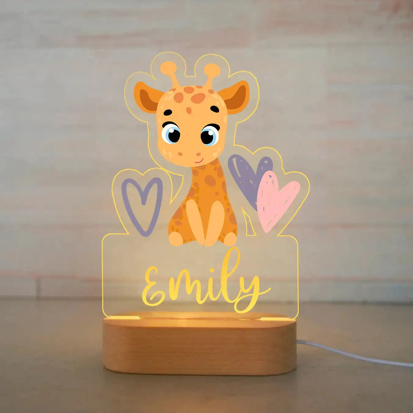 Personalized Acrylic Animal Night Light