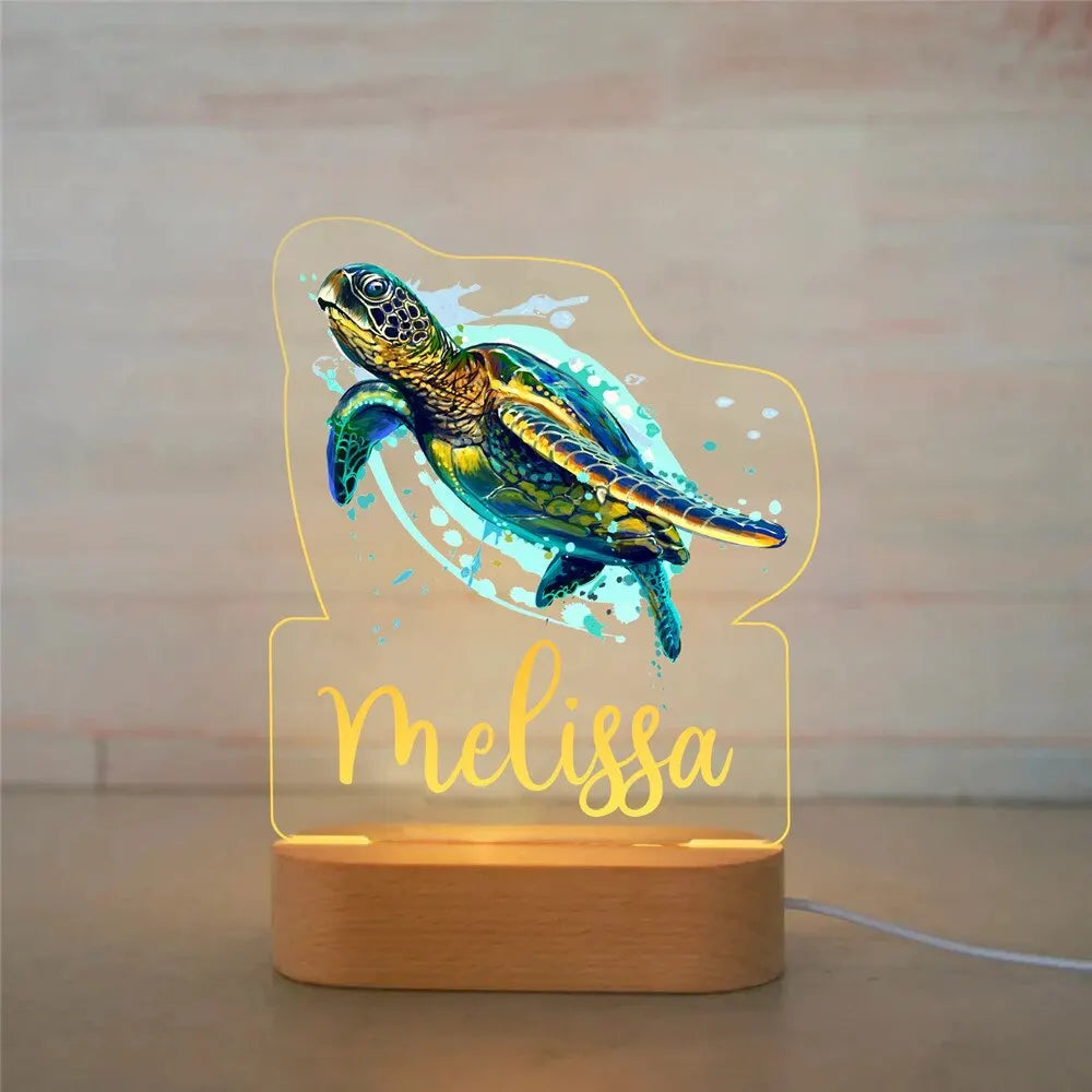 Personalized Acrylic Animal Night Light